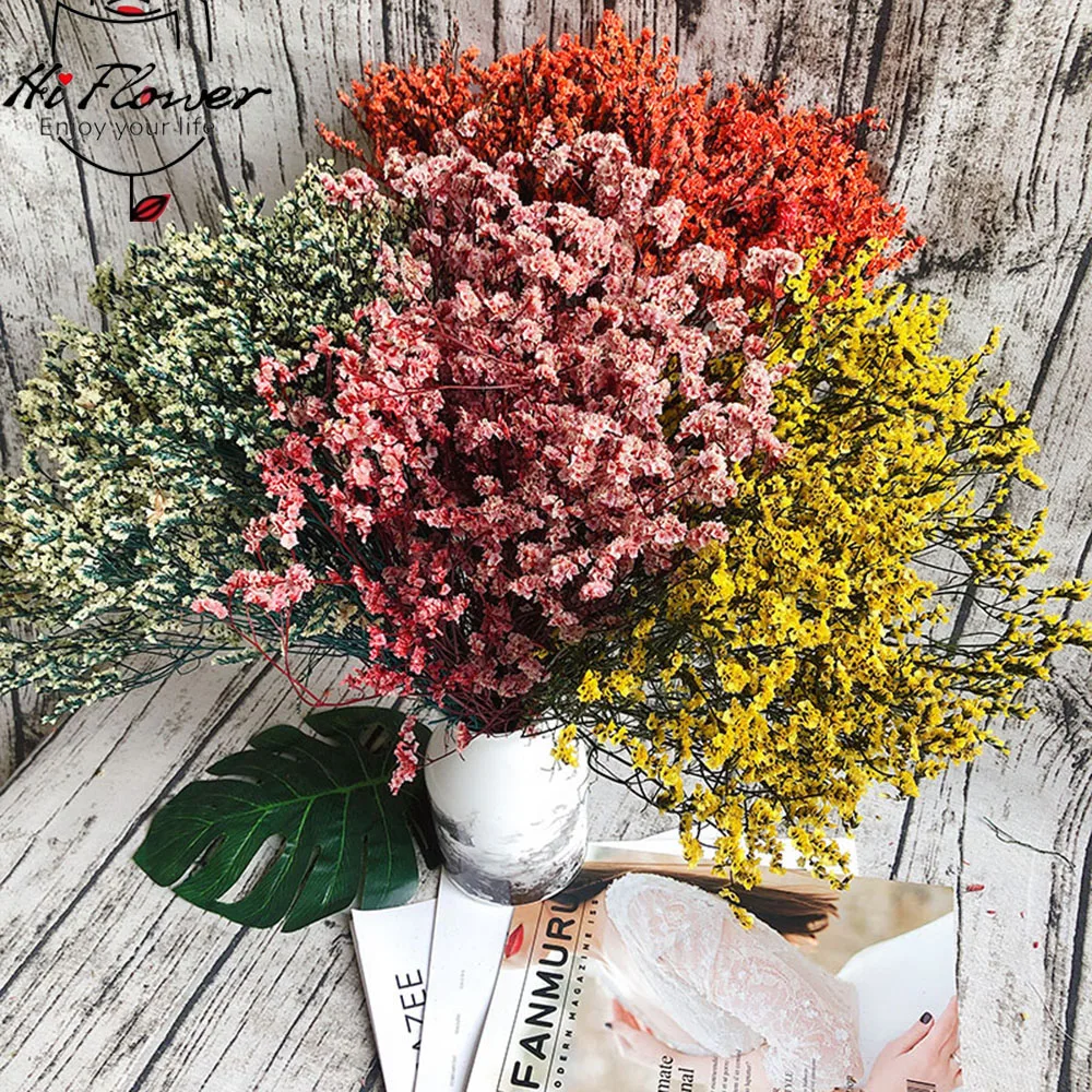 Flores Preservadas Naturales Dried Preserved Flowers Gypsophila Baby's  Breath Flower Bouquet Gift for Wedding Home Decor Props - AliExpress
