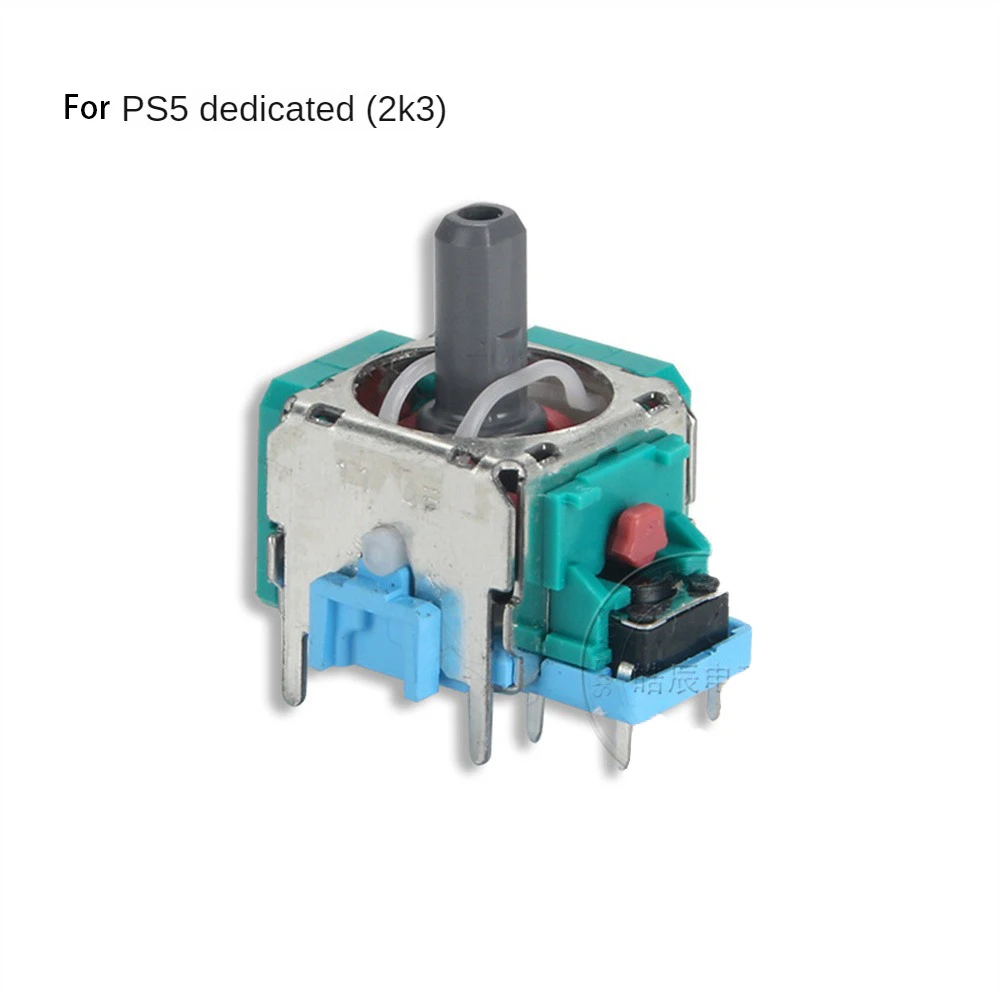 PS5 플레이스테이션 5 용 2x 듀얼 쇼크 4 슬림 컨트롤러, 3D 로커 조이스틱 축, 아날로그 센서 수리 부품 액세서리, 3 핀