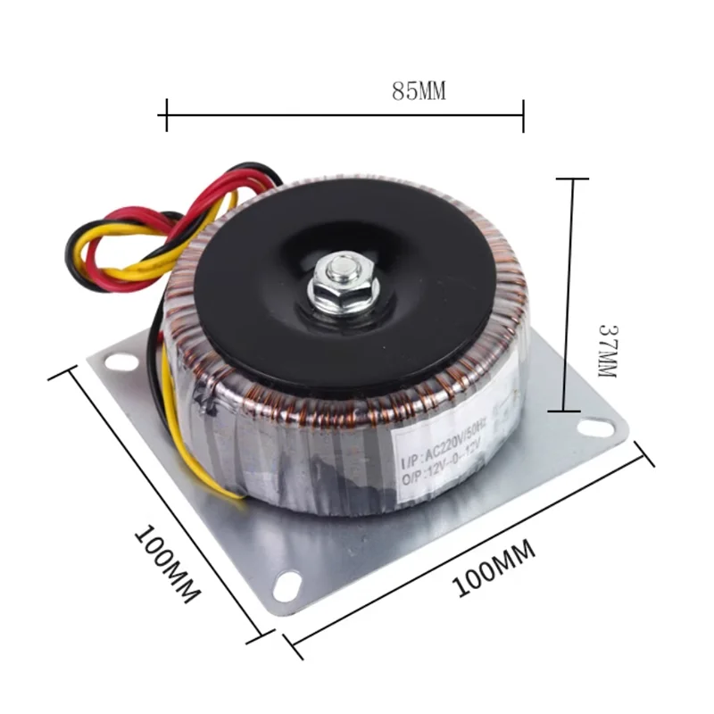 Versatile Adjustable Voltage Power Supply Transformer - 100W, 220V Input