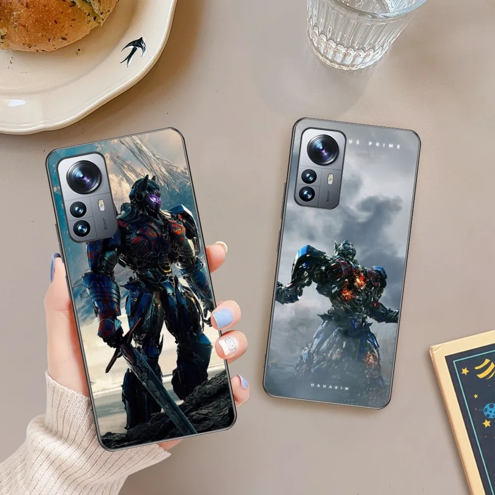 Transformers A-Autobot  Phone Case For Xiaomi 13 12 11 Redmi Note12 Poco F5 F4 Series Soft Black Phone Cover