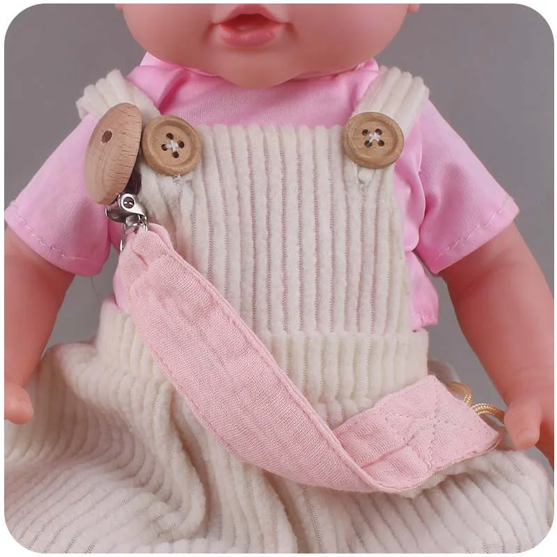 Cute Infant Cotton Wooden Pacifier Clip For Baby Girl Boy Soother Chain Holder Babies Newborn Teething Toy Shower Gift