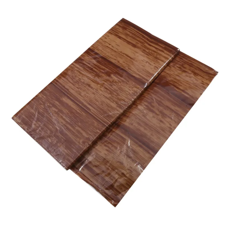 3pcs Brown Wood Grain Tablecloths Rustic Rectangle Plastic Table Covers Farmhouse Table Cloth Decor For Birthday Wedding Party 5