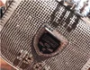 Fashion Vegan Leather Small Size Silver Backpack 90s Fashion Women Casual Korean Stylish Rivet Shiny Rhinestone Travel Daypack 3