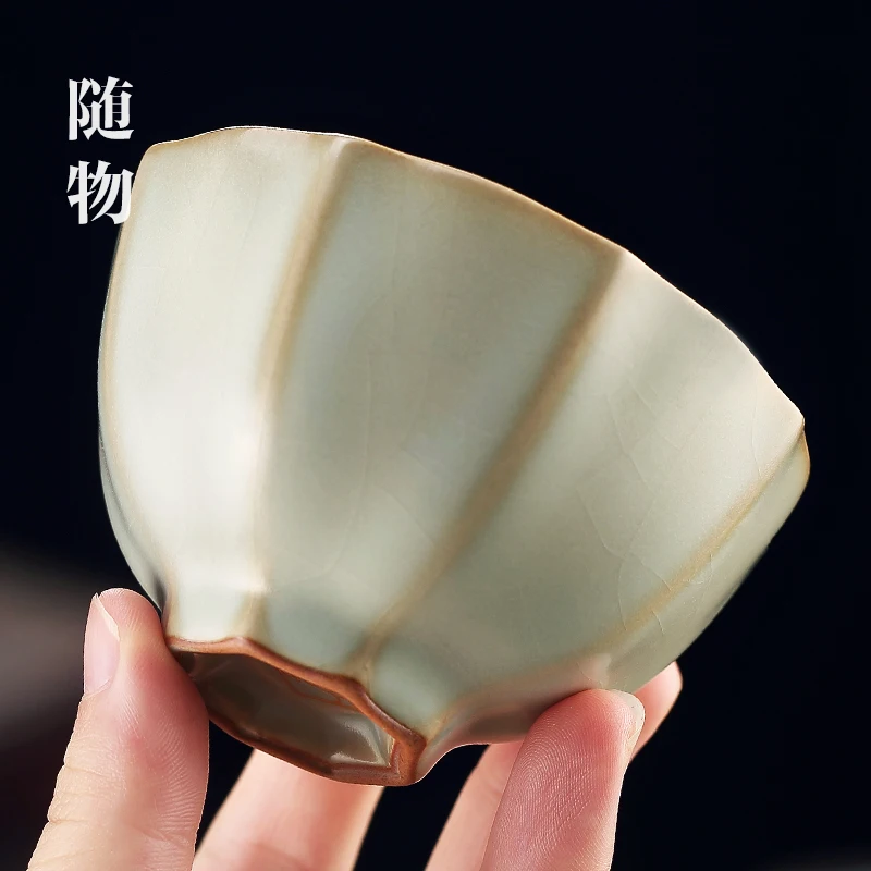 

Jingdezhen Ruyao Master чистая ручная работа индивидуальная отдельная керамическая Высококачественная чашка кунг-фу чайная чашка