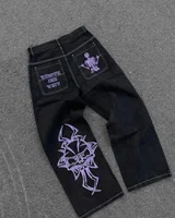Jean à jambes larges pour hommes, Streetwear, Baggy, mode coréenne, drapé, droit, décontracté, ample, pantalon Cargo, nouvelle collection 2025 3