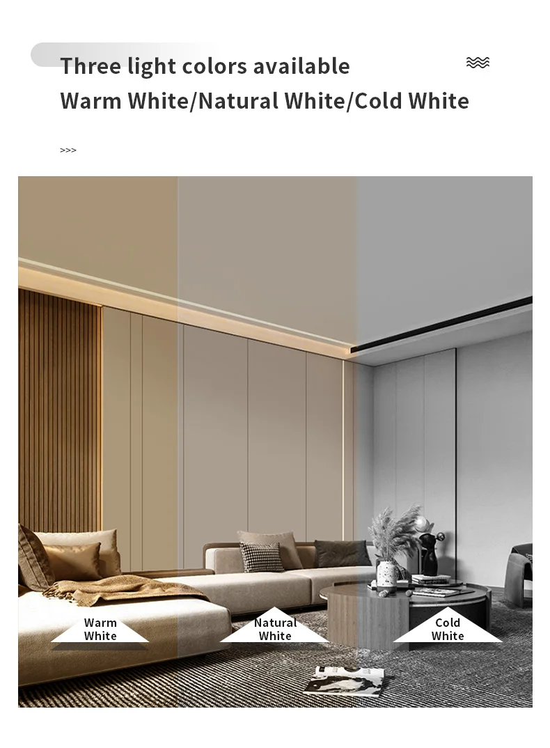Description Picture 5 of itemEmbedded line light dimmable LED downlight ceiling light 10W 20W 30W LED grille lamp spot light Indoor lighting AC110V-220V