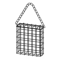 Metal Suet Ball Bird Feeder with Hanging Chain Squirrel Proof Bread Block Bird Food Device Outdoor Garden Hummingbird Feeders