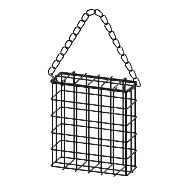 Metal Suet Ball Bird Feeder with Hanging Chain Squirrel Proof Bread Block Bird Food Device Outdoor Garden Hummingbird Feeders