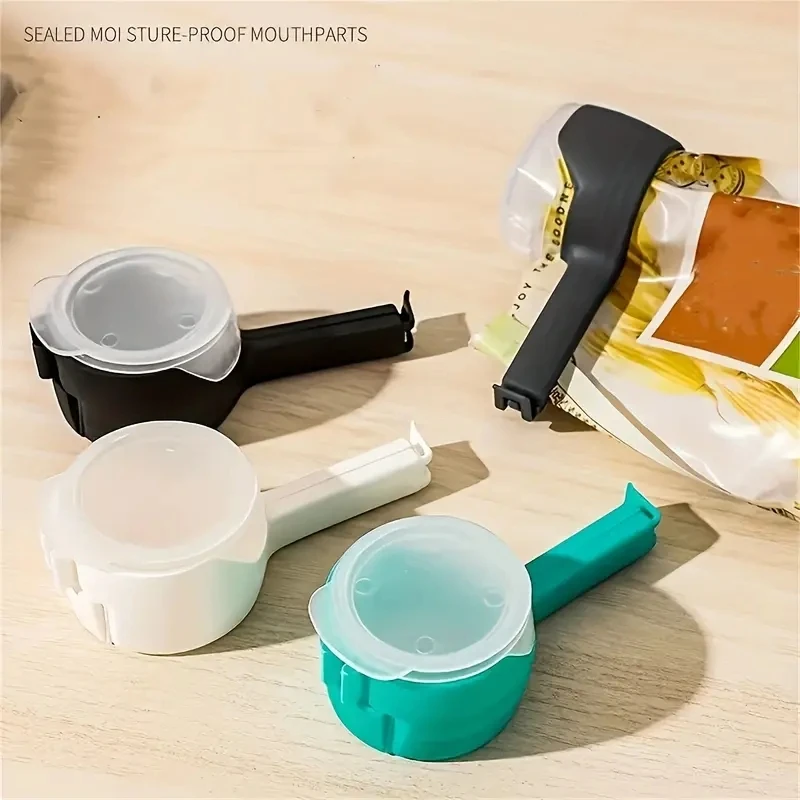 Sealing Clip For Oct Beans Food Bag Pour Spouts 3pcs/Set Random Color Effortlessly Dispense Oats