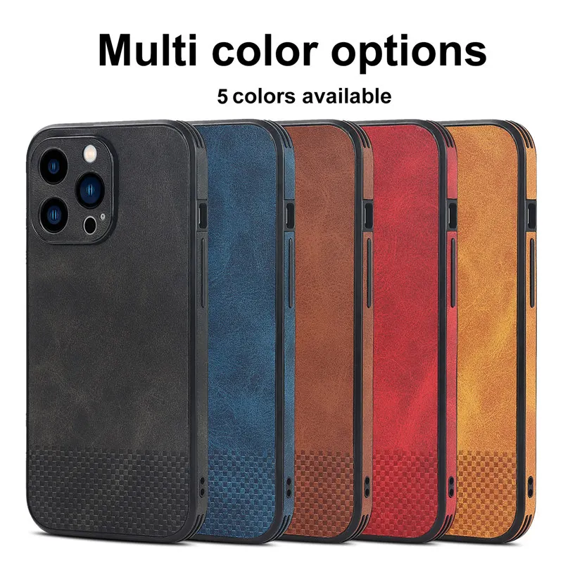 Luxury Soft PU Leather Phone Case For iPhone 13 12 11 Pro Max XS Max XR X 7 8 Plus 13Pro 11 Shockproof Business Matte Back Cover iphone 12 pro max clear case