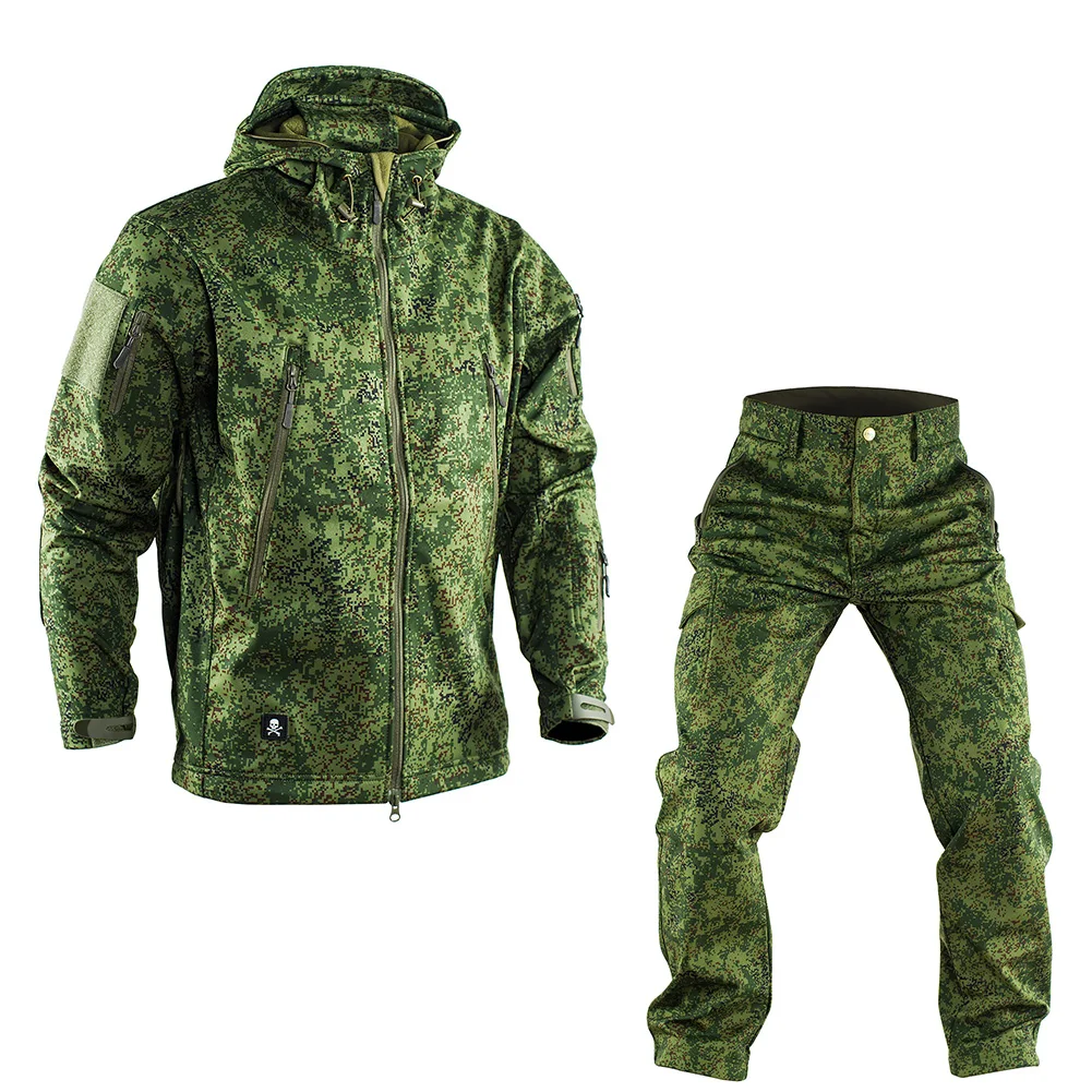 Winter Cold Protection Rainproof Snow Camo Hunting Fishing Suit Tactical CS  Cosplay Costume Climbing Hiking Hooded Jacket Pants - AliExpress