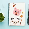 6 Sheets/Set Farm Animals Assembled Sticker Kids DIY Make Animal Facial Expression Stickers Creative Toys Gift 4
