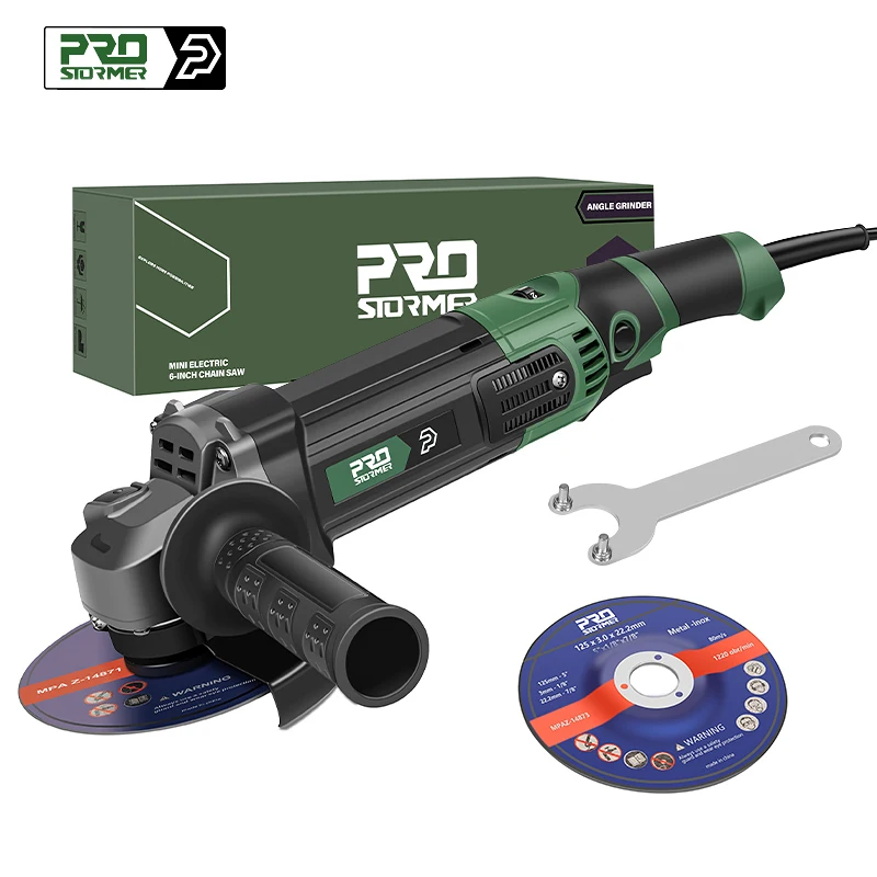 Electric Angle Grinder 1250w Variable Speed 230v for Woodworking