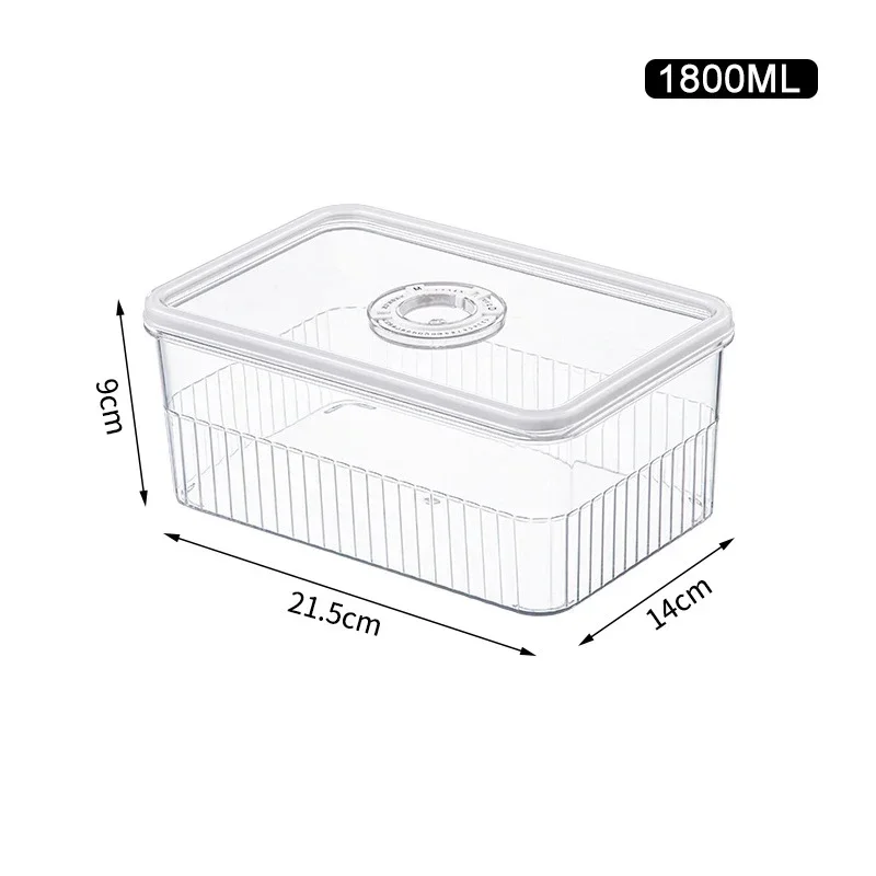 Transparent Fridge Organizer Food Storage Containers Fresh Vegetable Fruit Baskets Refrigerator Storage Box Kitchen Organizer 5