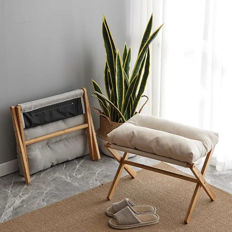 

Small Footstool Ottoman Velvet Footstool Ottoman Small Footrests Foot Stool Leg Rest High Padded Stool Seat For Bedroom Living