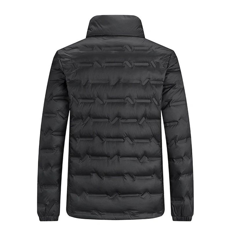Winter Men Casual Windproof Padded Duck Down Parkas Coat Man Thick Stand Collar Parka Jacket Male Overcoat Outwear Plus Size 6XL