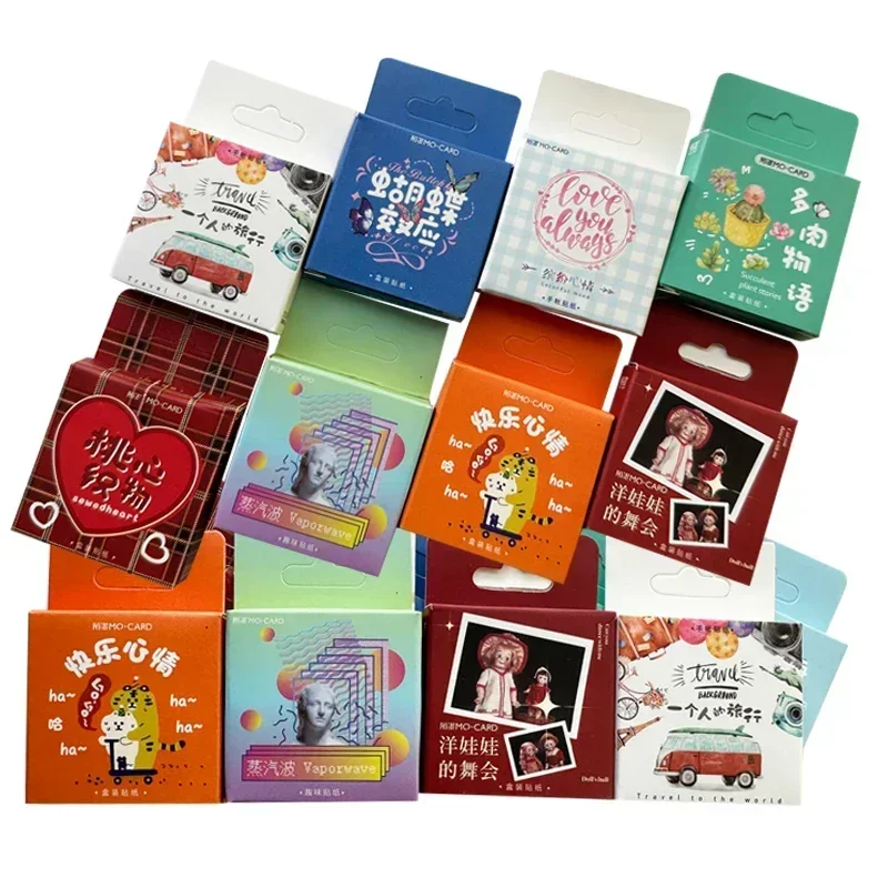 

45/46 шт., декоративные мини-наклейки в коробке, 4 см