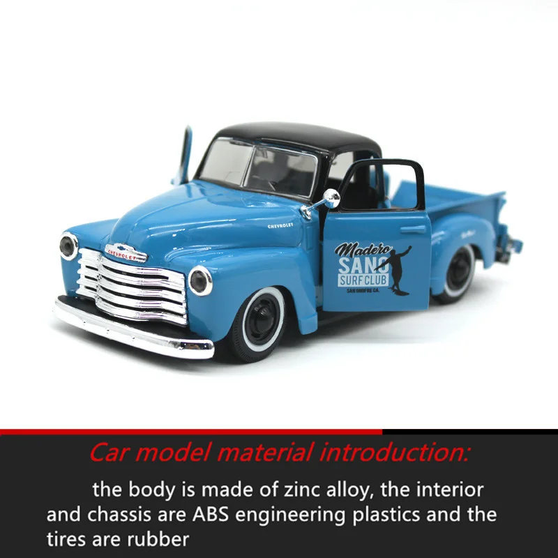 

1:24 1950 Chevrolet Pickup Retro Simulation Alloy Car Model Crafts Decoration Collection Toy Tools Gift