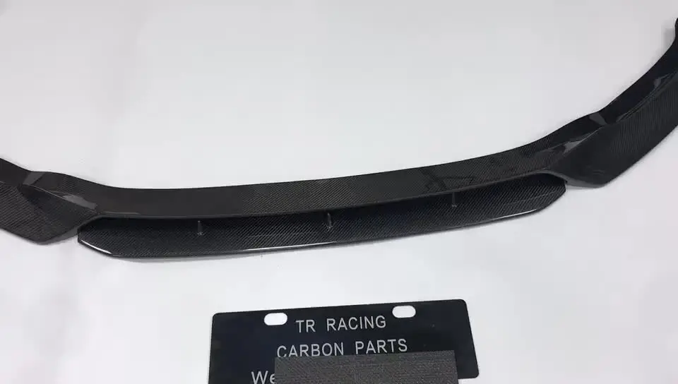 Передний бампер из углеродного волокна в стиле V разделитель для подбородка и губ