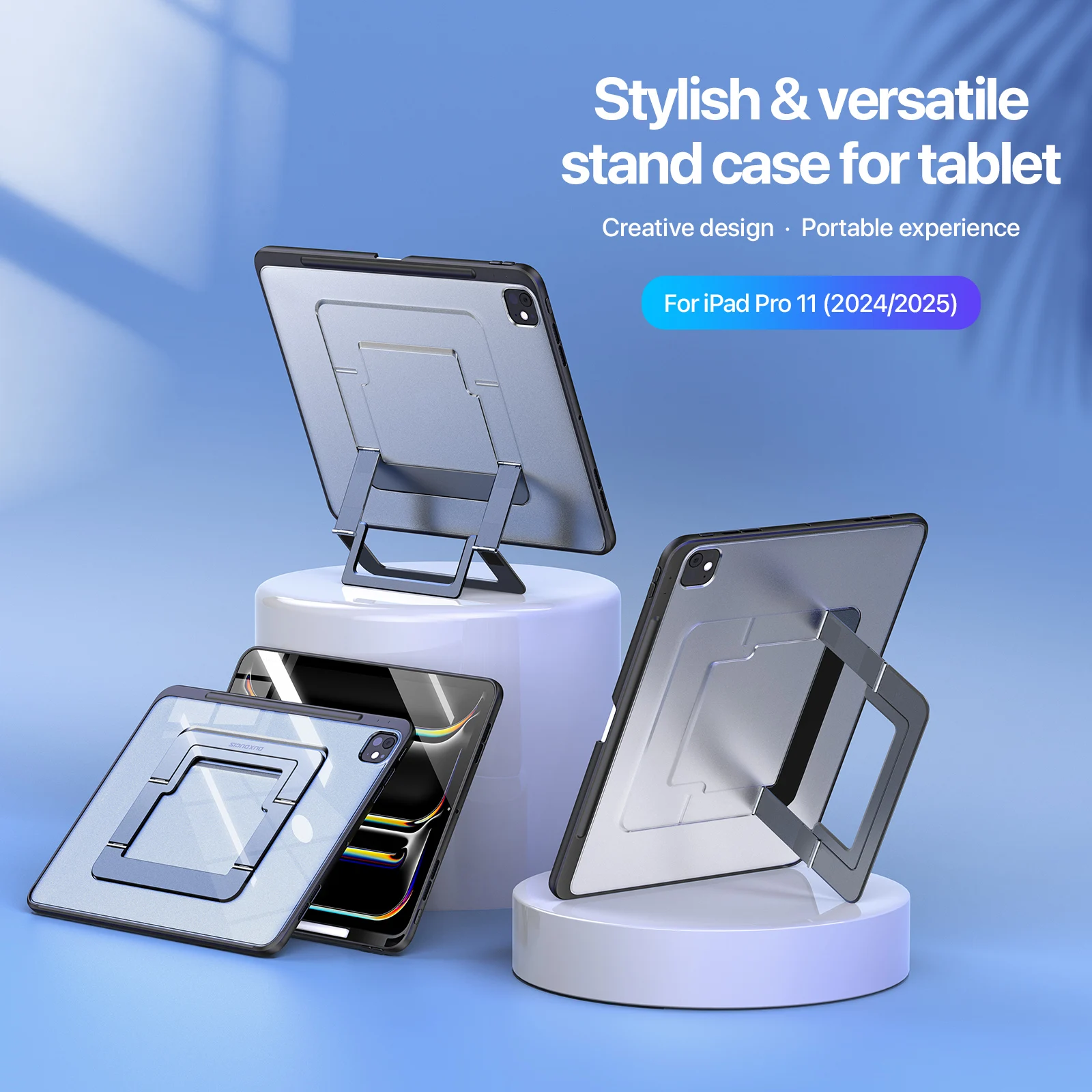 Sleek Alloy Stand Case with Adjustable Cover
