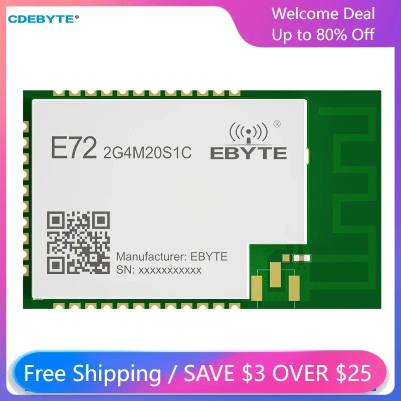 지그비 무선 모듈, CC2674P10, 2.4GHz, 20dBm, CDEBYTE E72-..