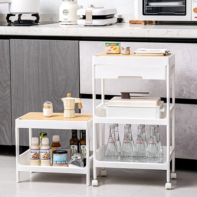 

Bathroom Floor Cabinet Toilet Shelf Kitchen Vegetable Plastic Shelf Multi-functional Universal Storage Rack