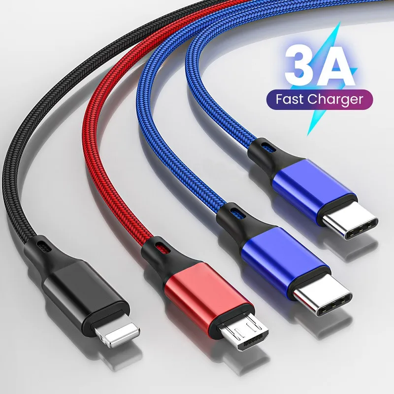 Tanio Szybki kabel ładujący USB 4 w 1