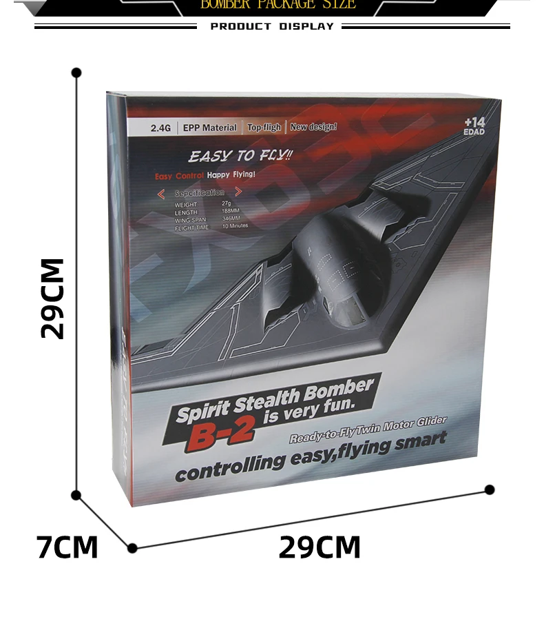 Rc Plane B2 Stealth Bomber, DUMDLII THUUC DILL PRODUCT DISPLAY 2.46