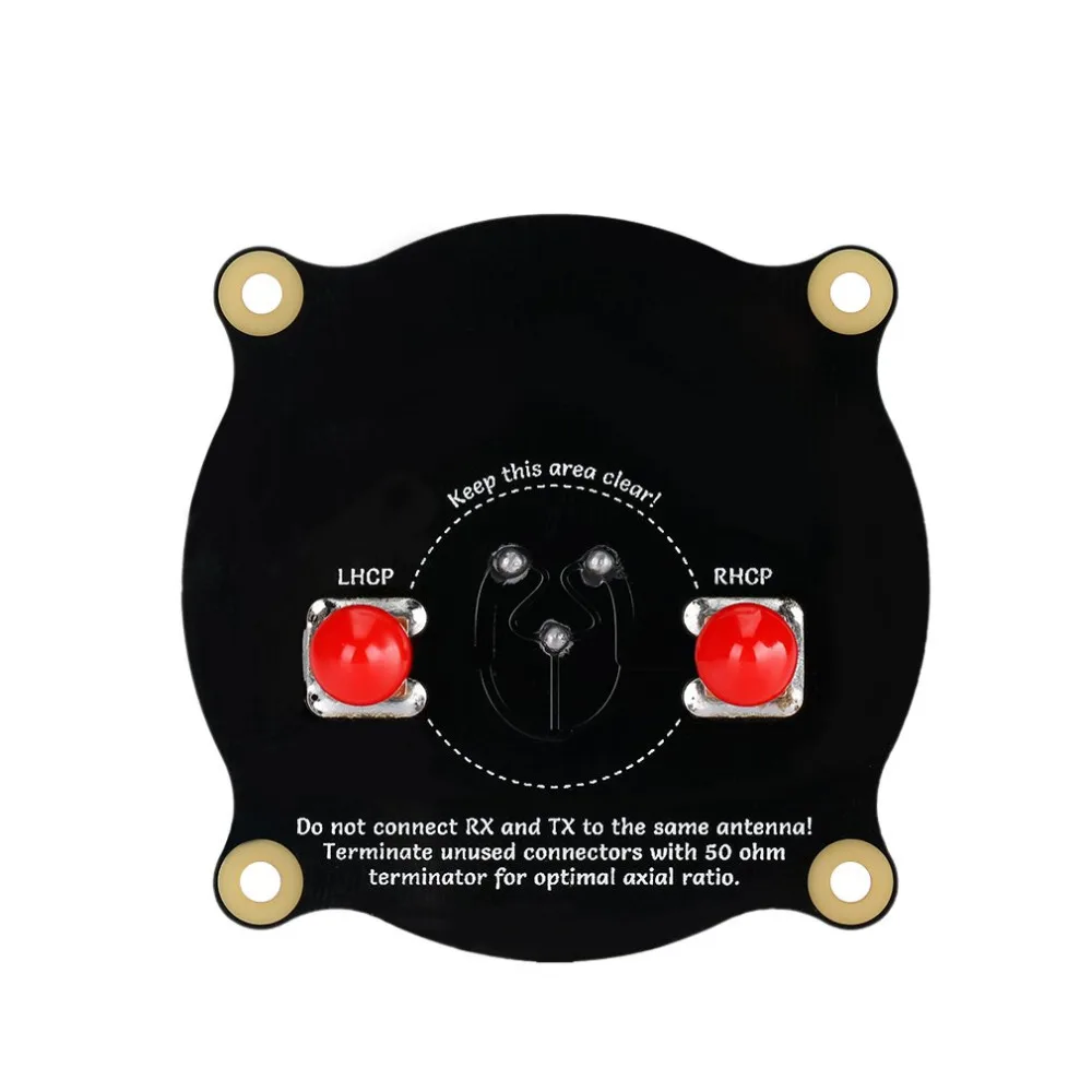 Antenne Patch Triple Feed 5.8GHz SMA/RP-SMA pour FPV Drone
