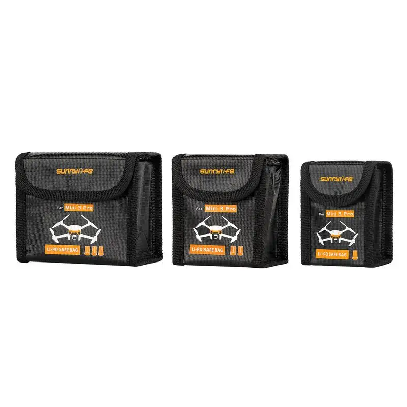 

3 Sizes Lithium Battery Case For DJI Mini 3 Pro Safe Storage Bag Durable Fireproof Pouch Protective Box Radiation Protection