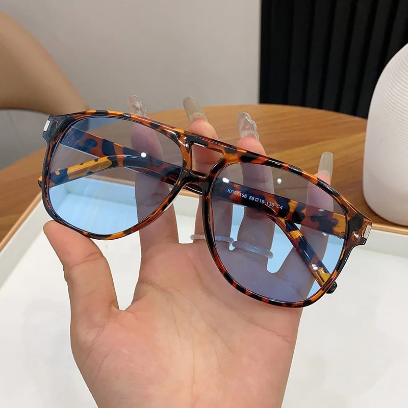 Luxus Marke Designer Großen Rahmen Pilot Sonnenbrille Frauen Für Männer Trend Sonnenbrille Vintage Punk Shades Beliebte Brillen UV400