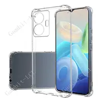 Anti-Falling Case For Vivo T1 44W 4G  V2153 6.44"  Soft Silicone TPU Original Shockproof Back Cover On VivoT1 iQOO Z6 Y55 1