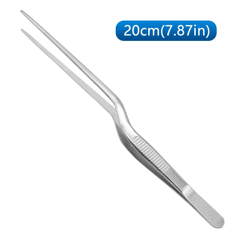 Tweezers Atraumatic Forceps Angled Clamp Stainless Steel Tweezers Tool 1PC 14cm/16cm/20cm tweezer tool