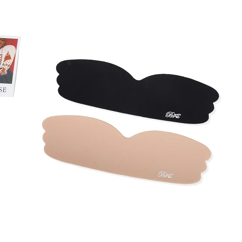 Description Picture 4 of item1 Piece Push Up Invisible Strapless Bra Silicone Self Adhesive Bras Nipple Cover Big Breasts Gathered Bralettes Underwear Bridal