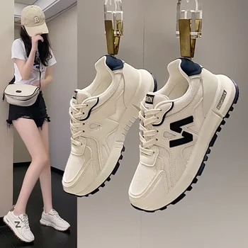 Sports Shoes for Women 2024 Spring New Super Hot Versatile Anti slip Casual Women's Shoes Soft Sole Running Little White Shoes 1