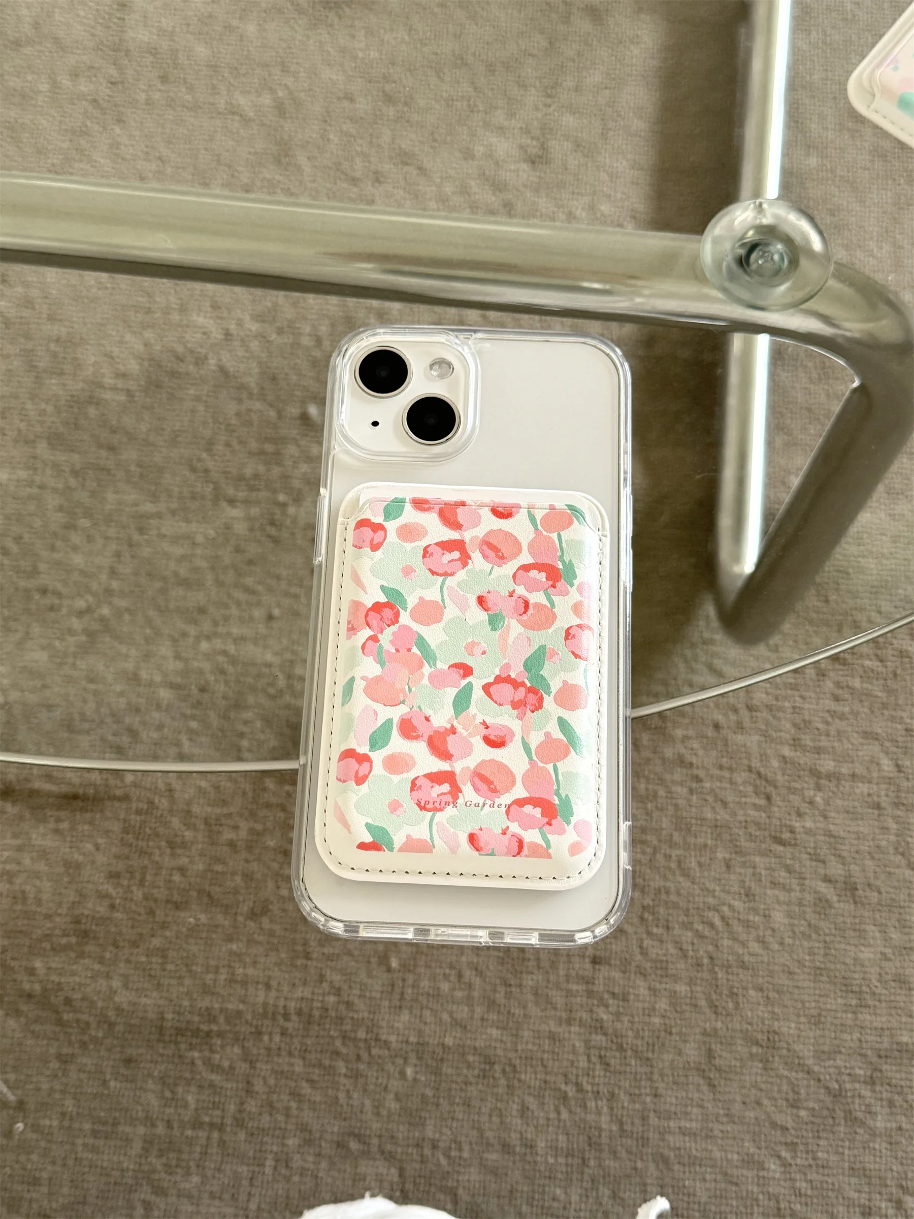 For Magsafe Magnetic Cute Card Clip Phone Case For iPhone 15