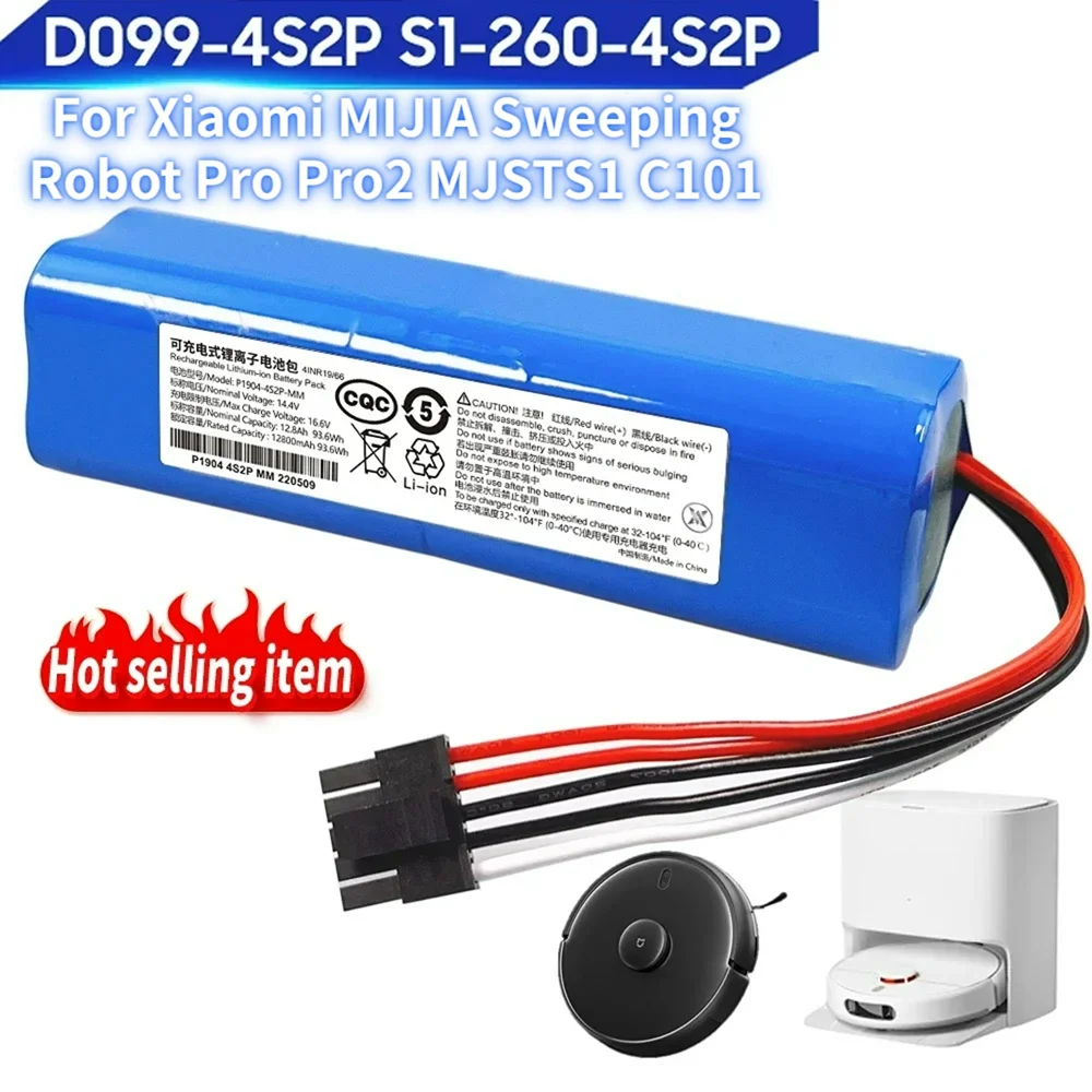 

MJSTS1 Replacement Battery for Xiaomi Mijia Mop 2 Pro Robot Vacuum Cleaner Spare Parts Charging Battery Accessories