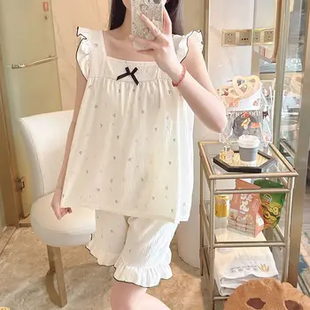 منامة المرأة ملابس المنزل الصيف المرأة دعوى منامة مجموعة امرأة ملابس النوم للسيدات بنطلون مجموعات بيجامة فام فرقة