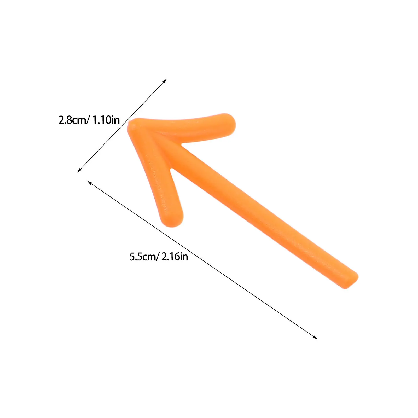 12Pcs 작은 화살표 자석 다채로운 3D 자기 냉장고 스티커 게시판을 위한 재사용 가능한 사무실 조직 자석