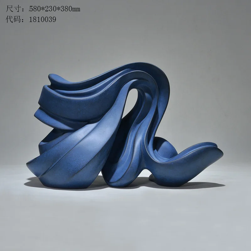 

Simple abstract art sculpture. Modern home accessories