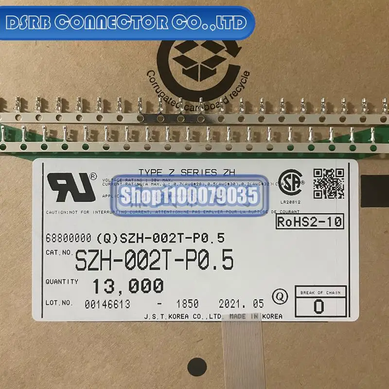 

13000pcs/lot new and original SZH-002T-P0.5 for 26-28AWG