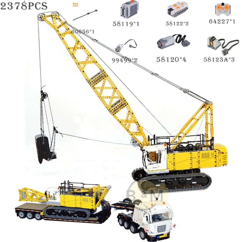 New RC Dragline excavatormodel buiding kit block selflocking bricks
