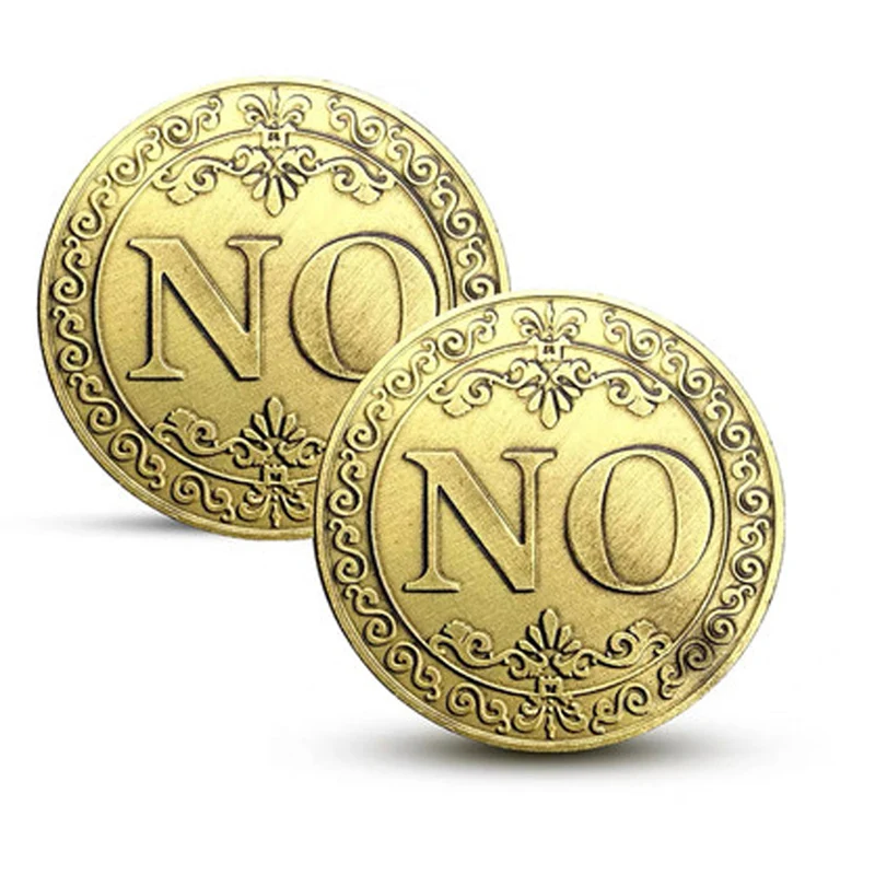 Yes No Coin 4 CM Lucky Guess Game Fidget Toys For Anxiety Autism Antistress Adulti Children Brinquedos Para Al&iacute;vio Do Estresse
