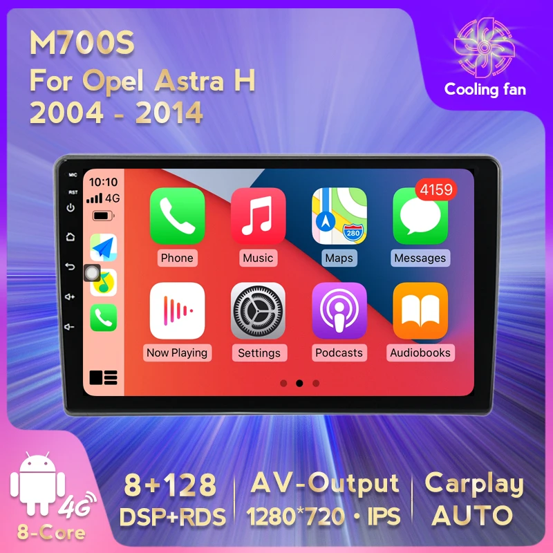 

Auto Multimedia GPS Navigation Car Radio Android 11 8+128 For Opel Astra H 2004-2014 8Core Built-in Carplay Auto WiFi+4G DSP RDS