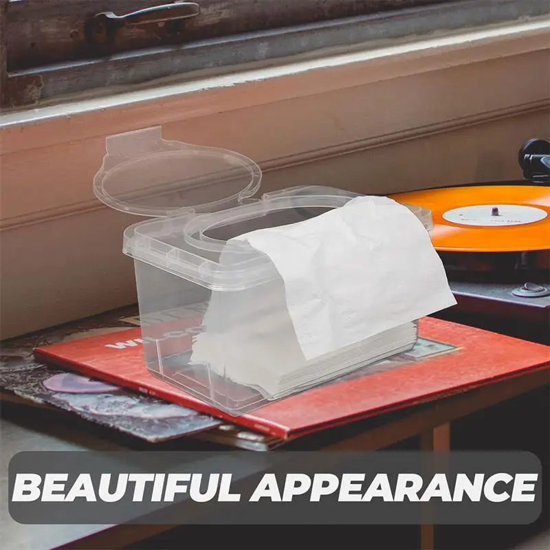 NEW Dustproof Wet Wipes Dispenser Modern Reusable Wipes Case Baby Wipes Container Nursery Desktop Tissue Box Holder Home Decor 4