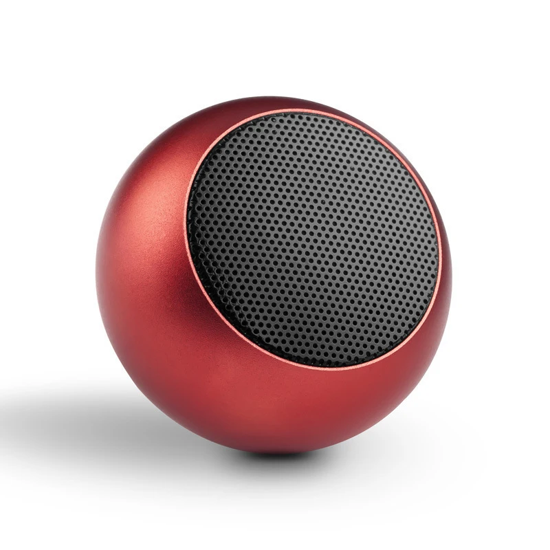 Portable Bluetooth Wireless Speaker - Mini Metal Soundbox with Deep Bass Subwoofer and Hands-Free Calling