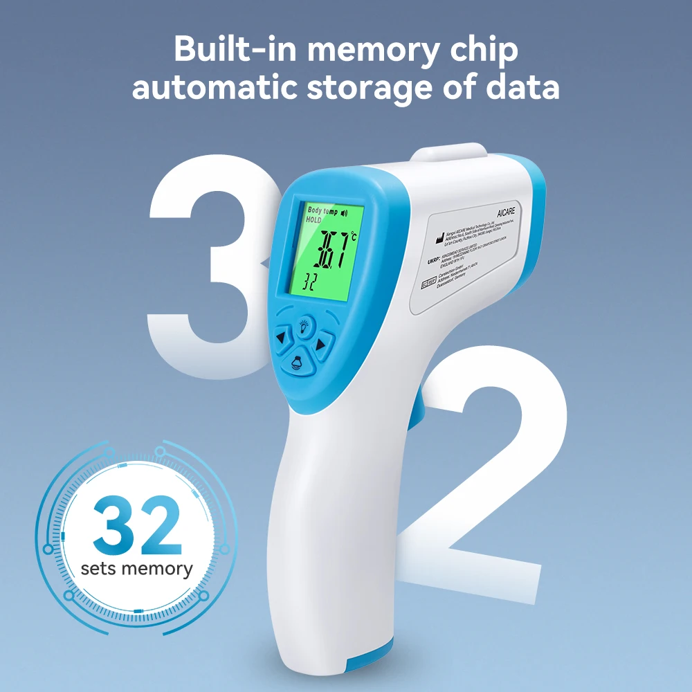 AICARE Digital Infrared Non-Contact Forehead Thermometer for Babies and Adults