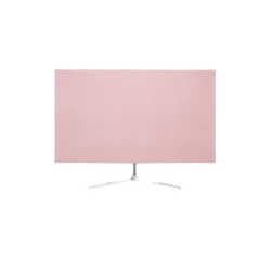 Universal Dustproof Cover for 27 - 30 Screens - Full Coverage Cloth with Solid Color Keyboard Shield (Pink)