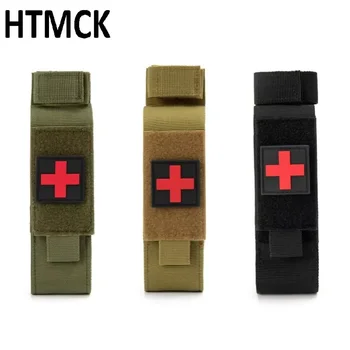 Borsa Tattica HTMCK per Pronto Soccorso, Porta Caricatore Singolo per Pistola, Fondina per Forbici e Coltello Medico per Caccia e Attività all'Aperto