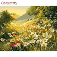 

GATYZTORY Wild Flower Painting By Numbers Kits For Adults Unique Diy Gift HandPainted Drawing On Canvas Home Decor Art